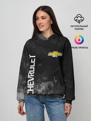 Женское худи / Chevrolet, gray