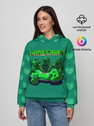 Женское худи / Операция над Крипером | Майнкрафт
