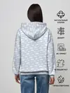 Женское худи / Принт с облаками