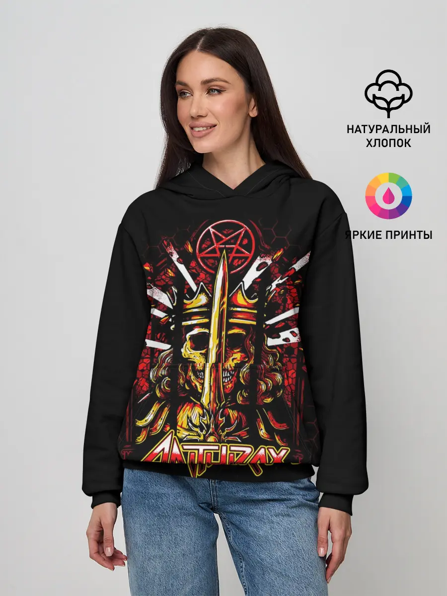 Женское худи / Anthrax - For All Kings