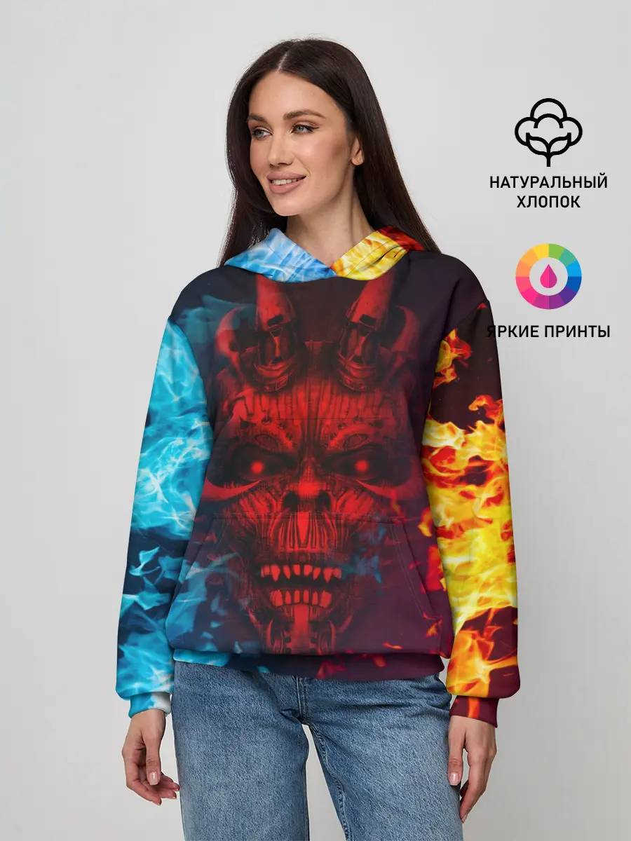 Женское худи / Diablo Fire Ice
