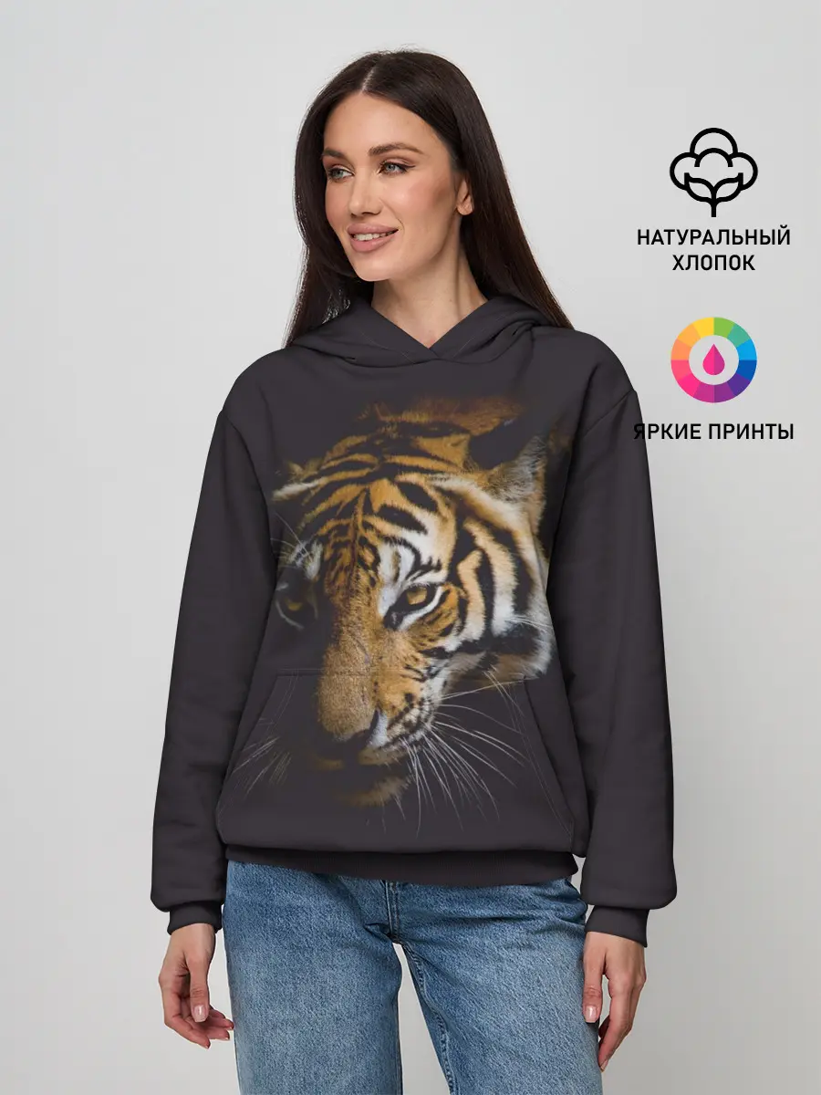 Женское худи / Год тигра. Голова