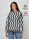 Женское худи / Шахматная Иллюзия Искажения