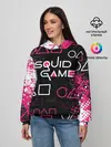 Женское худи / ИГРА В КАЛЬМАРА / ГРАНЖ ЛОГО