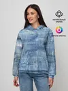 Женское худи / Джинсовые мазки