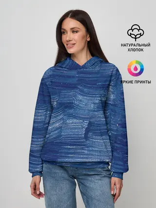 Женское худи / Акриловые мазки
