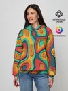 Женское худи / 3D узор Color