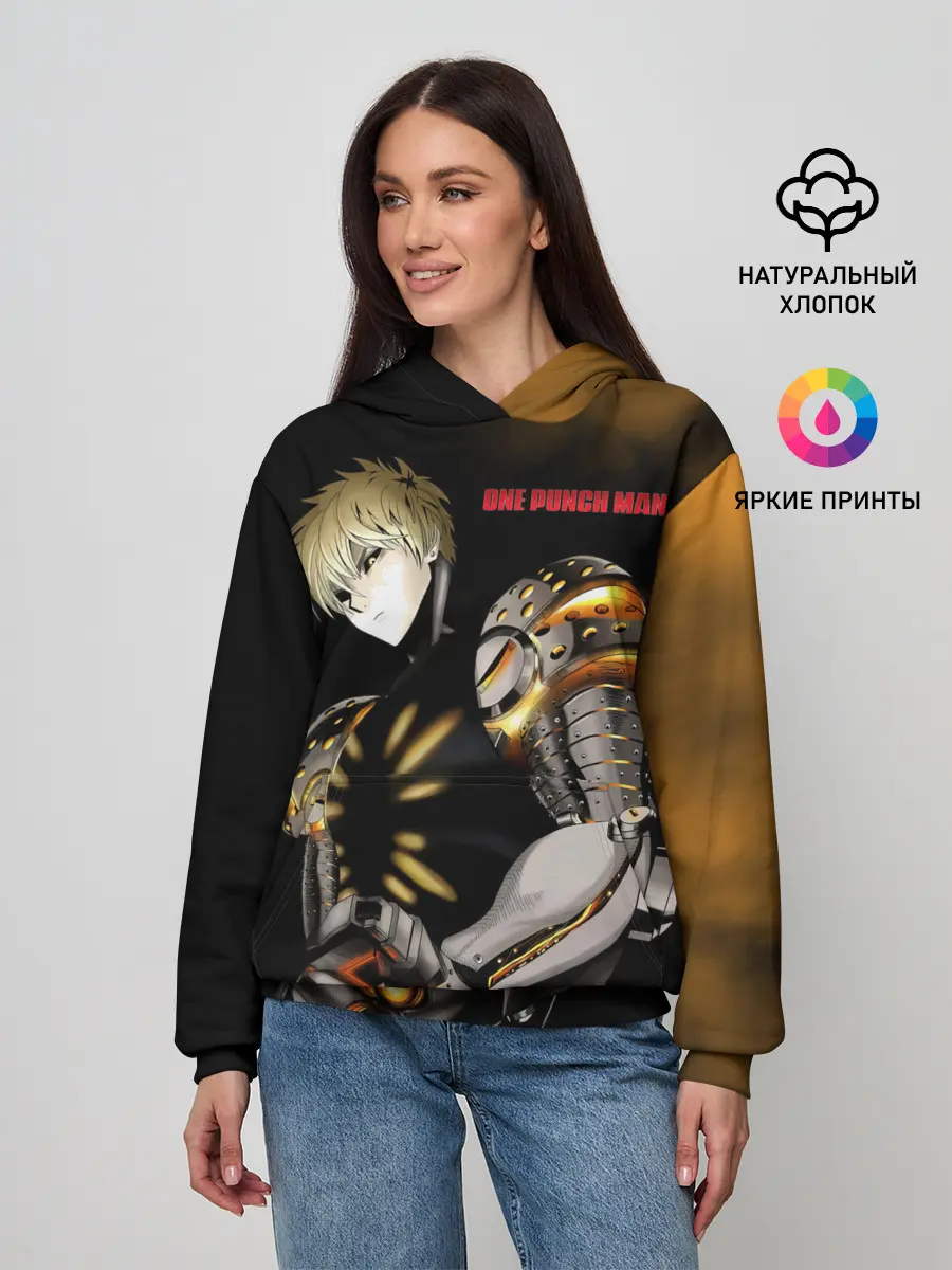 Женское худи / Стальной Генос One Punch-Man