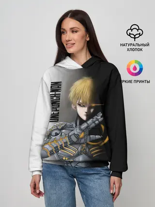 Женское худи / Металлическое тело Геноса One Punch-Man