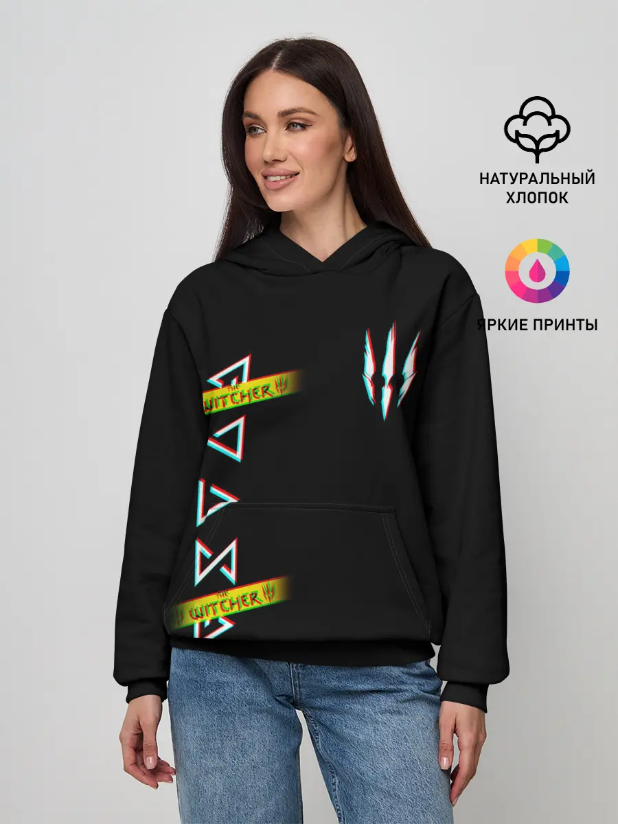 Женское худи / The Witcher: Glitch.