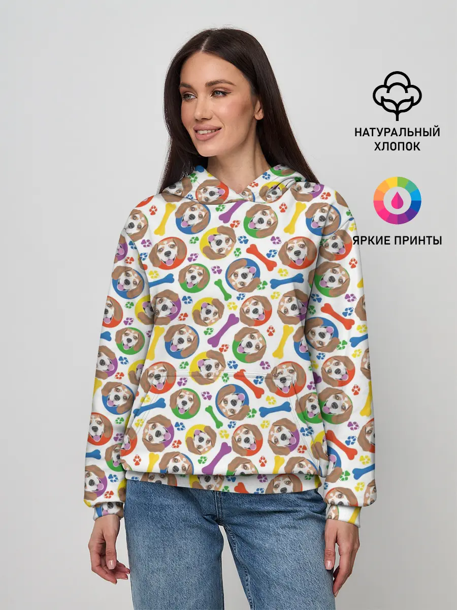 Женское худи / Бигль