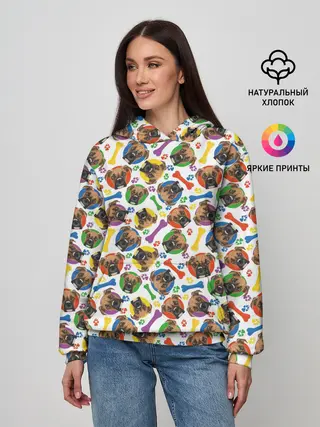 Женское худи / Немецкий Боксёр