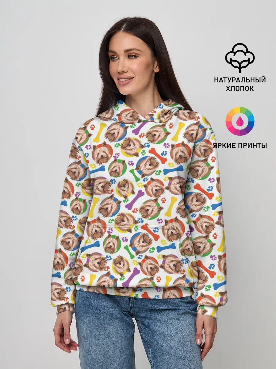 Женское худи / Йоркширский Терьер