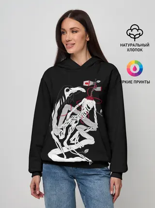 Женское худи / СИРЕНОГОЛОВЫЙ И ЛОШАДЬ | SIREN HEAD & HORSE