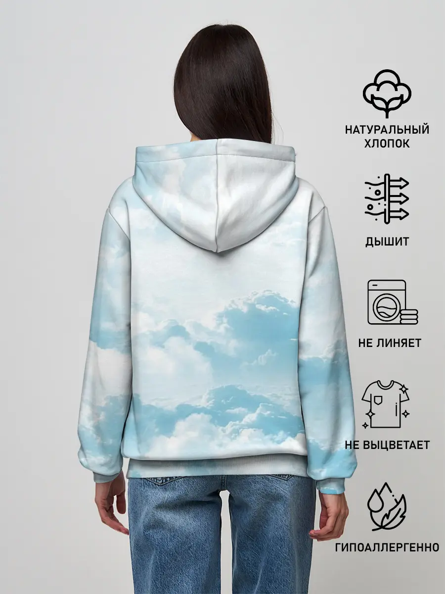 Женское худи / Плотные облака