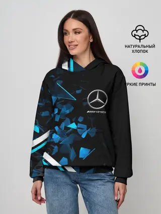 Женское худи / Mercedes AMG | Осколки стекла