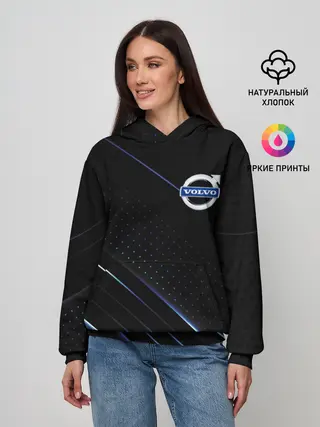 Женское худи / Volvo, полоски