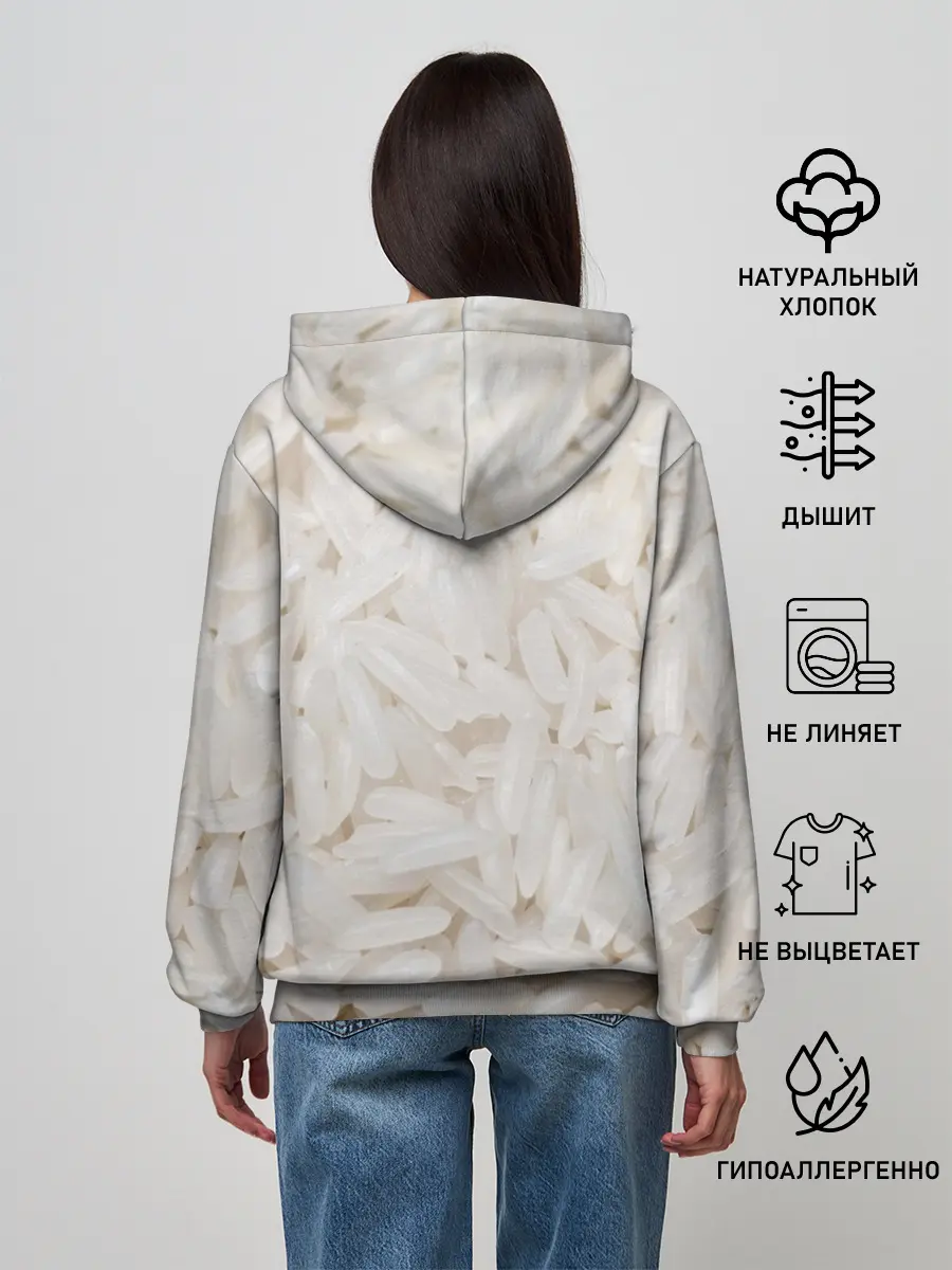 Женское худи / Рис/еда