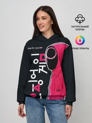 Женское худи / Squid game - guard