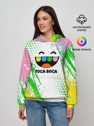 Женское худи / Toca Boca: Улыбашка.