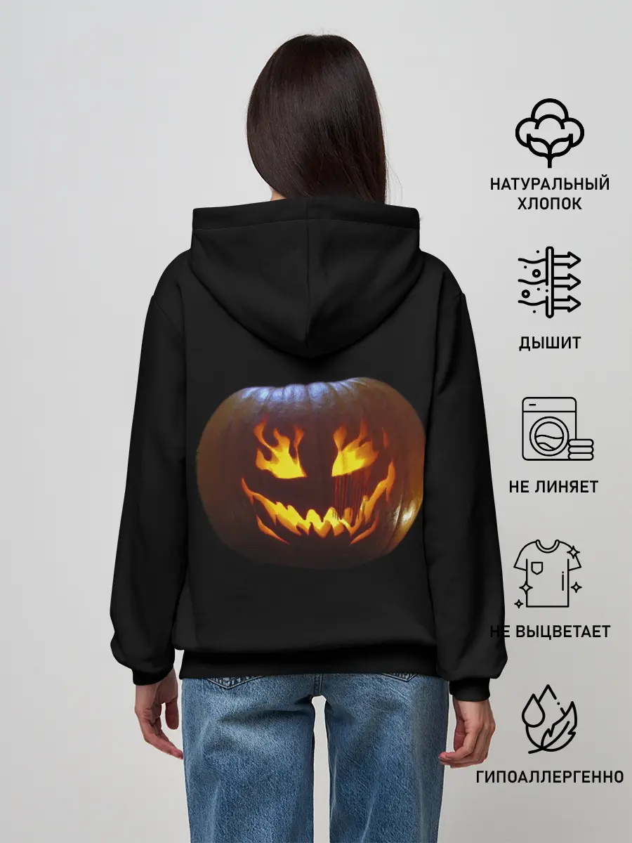 Женское худи / кровавая тыква