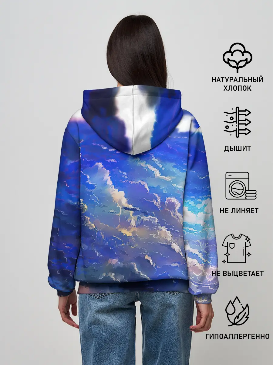 Женское худи / Высокие облака