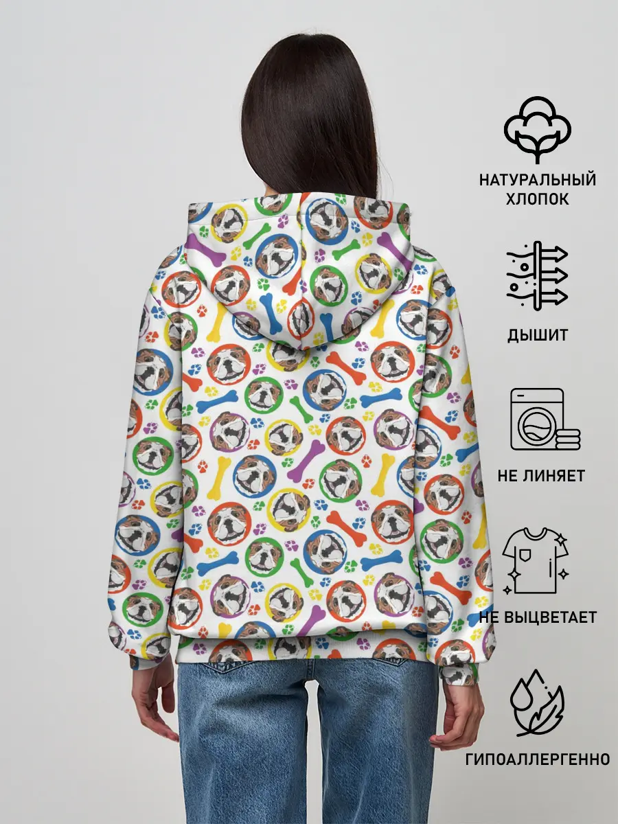 Женское худи / Английский Бульдог