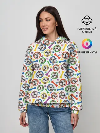 Женское худи / Английский Бульдог