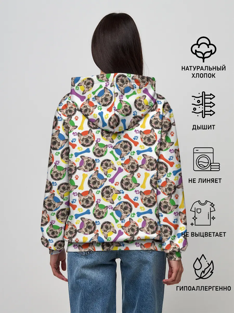 Женское худи / Французский Бульдог
