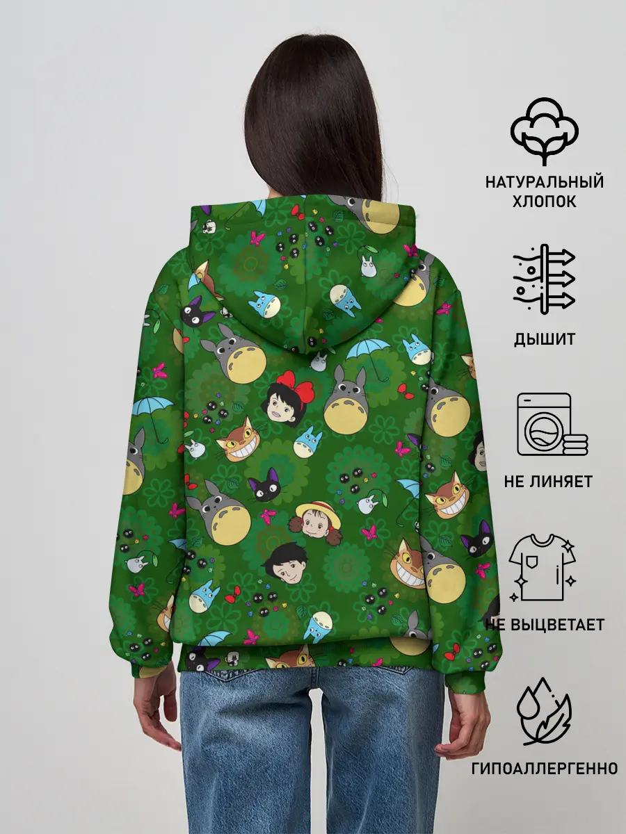 Женское худи / Totoro&Kiki ALLSTARS