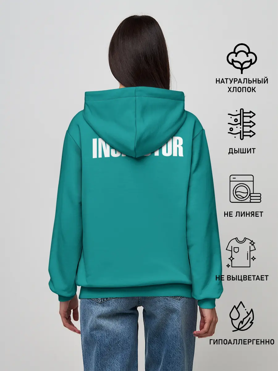 Женское худи / Игра в кальмара: инспектор 001