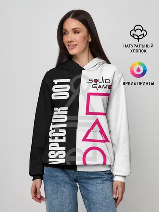 Женское худи / Squid Game: Inspector 001