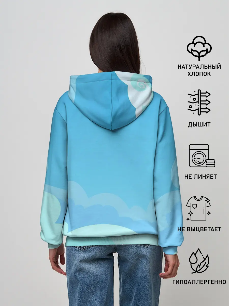 Женское худи / Небо после грозы