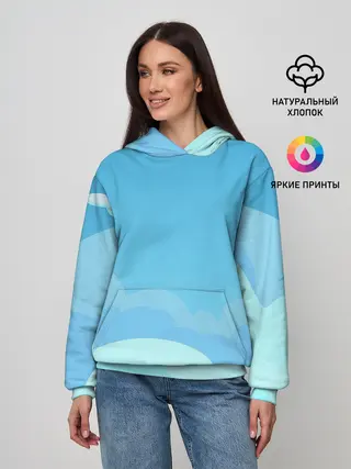 Женское худи / Небо после грозы