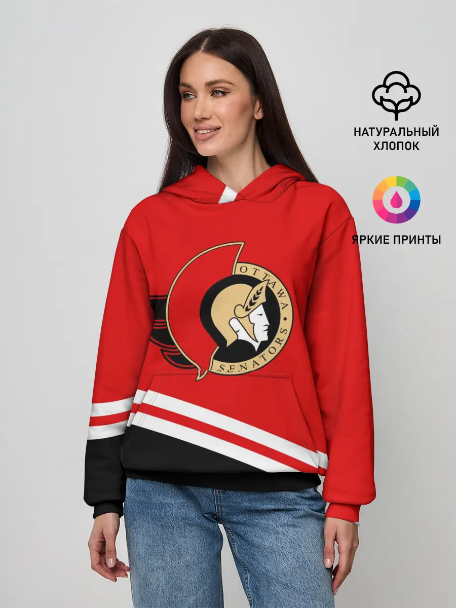Женское худи / Оттава Сенаторз.