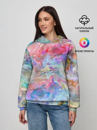 Женское худи / Радужное небо