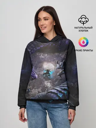 Женское худи / В окружении драконов