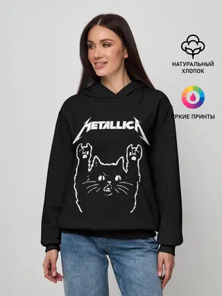 Женское худи / Meowtallica.