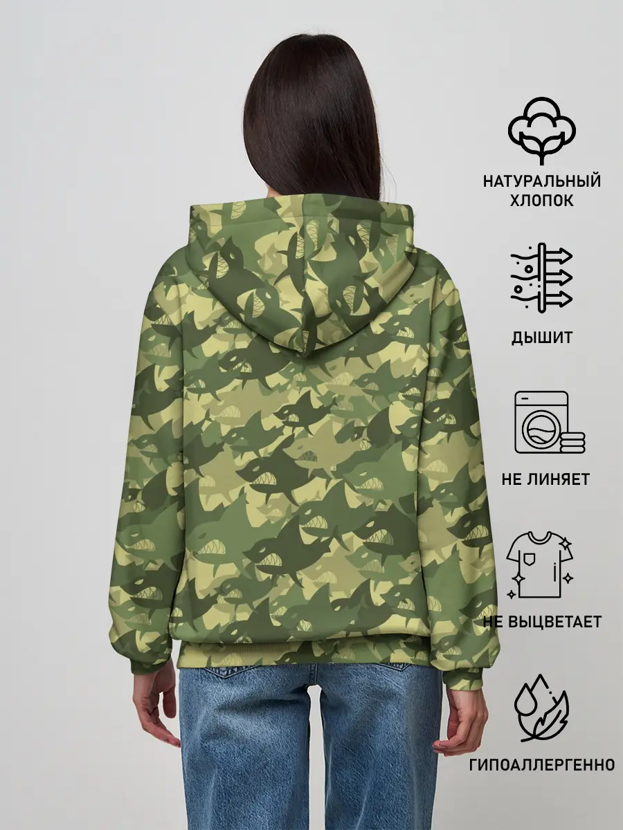 Женское худи / Акулы