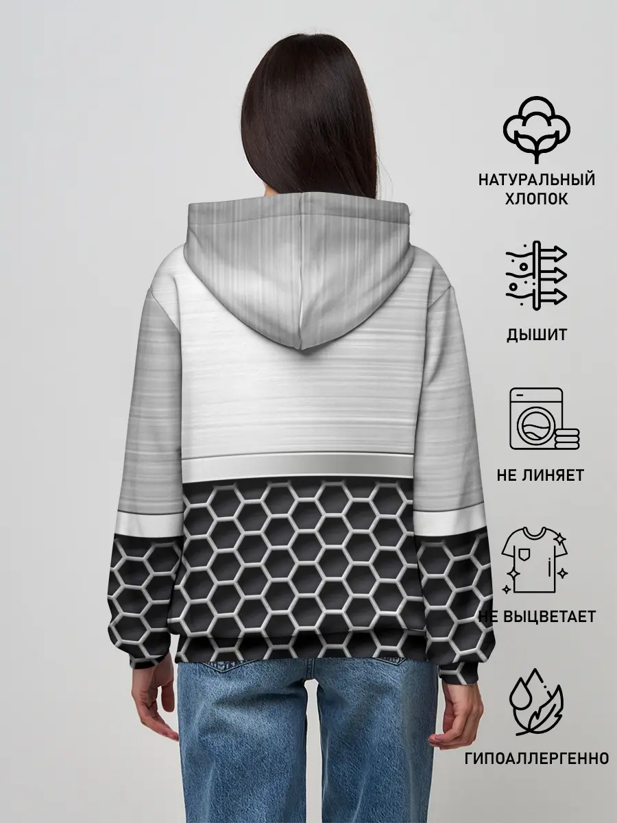 Женское худи / Шевроле | Стальная решетка