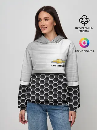 Женское худи / Шевроле | Стальная решетка