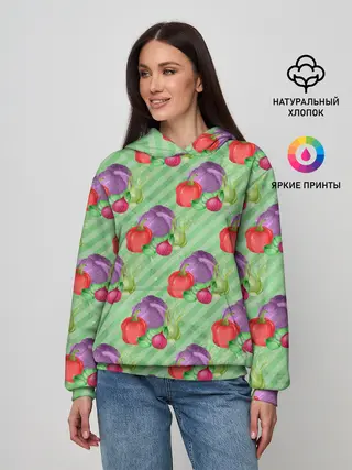 Женское худи / Vegan | Огород