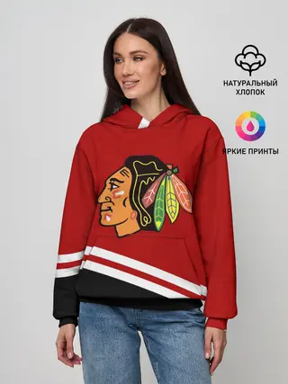 Женское худи / Chicago Blackhawks, NHL