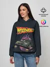 Женское худи / ДЕЛОРЕАН СКВОЗЬ ТКАНЬ