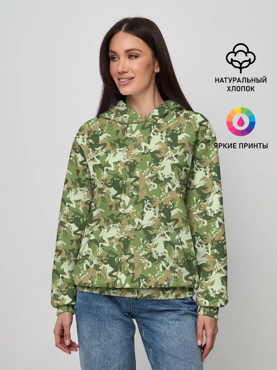 Женское худи / Лягушки