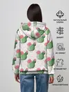 Женское худи / Паттерн из кактусов