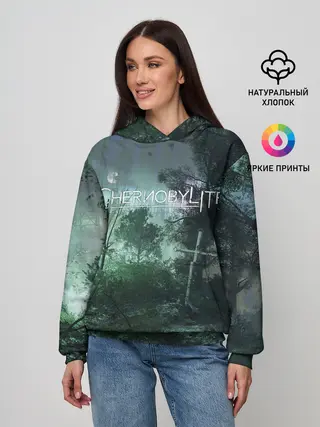 Женское худи / Chernobylite игровой арт