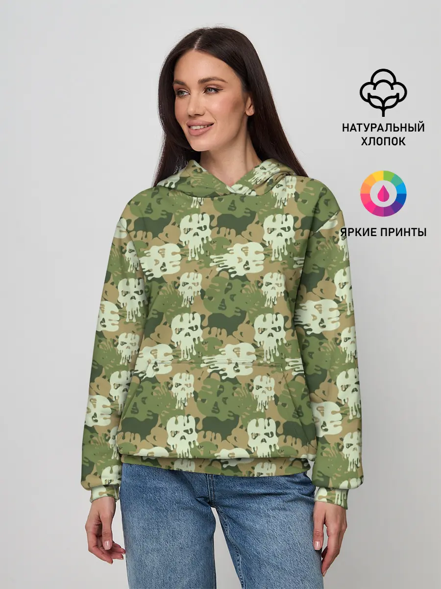 Женское худи / Силуэты Черепов