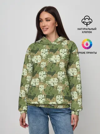 Женское худи / Силуэты Черепов