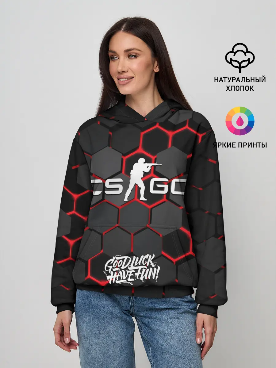 Женское худи / CS:GO 3D плиты